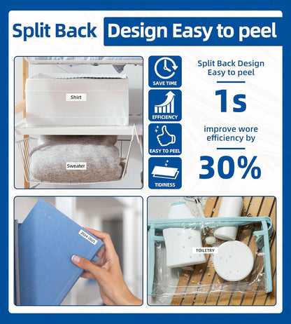 Label Maker Tape, Compatible with Brother P Touch Label Tape, TZe-231 12mm 0.47 Black Ink on White Tze Tz Laminated White Replace for Brother Ptouch PT-D210 PTH110 PTD220 PTD410, 5 pk