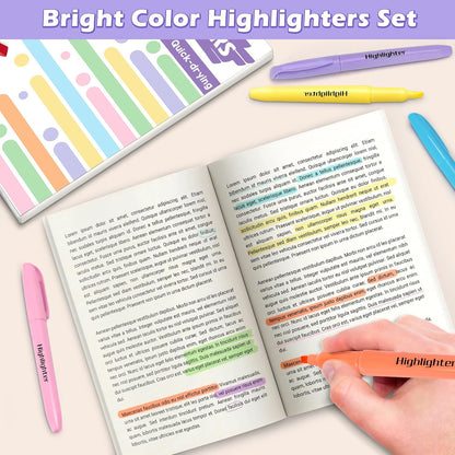 Duchong 30 Count Highlighters, Pastel Highlighters Assorted Colors Bulks, Chisel Tip Dry-Quickly Highlighter Markers for Adult Kids, Office Classroom Must Have, School Supplies for Teachers