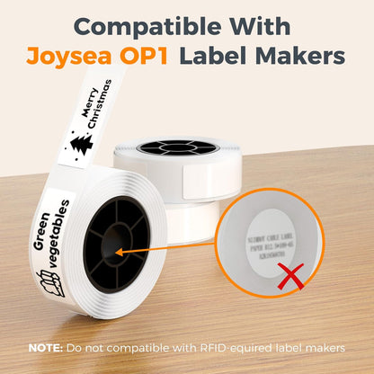 Joysea Thermal Label Maker Tape, for Home Office Organization,Multipurpose Self-Adhesive Labeling Tape, Fits Label Makers Without RFID, 14x40mm, 160 Labels/Roll, 3 Roll