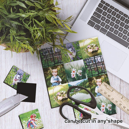 Stone City Printable Magnetic Sheets Make Refrigerator Photo Magnet Glossy Print Paper 12mil Thickness for Inkjet Printers 8.5x 11 Inches 5 Sheets