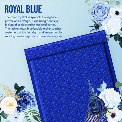 Fuxury Bubble Mailers 8.5x12 Inch 40 Pack Large Bubble Envelopes Opaque Cushioning Mailer for Small Business Mailing Books Clothes Makeup Supplies Royal Blue #2