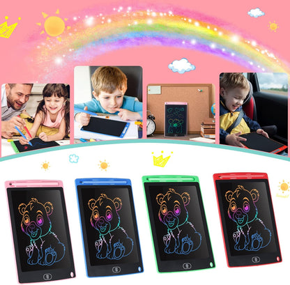Zonon 4 Pcs LCD Writing Tablet 8.5 Inch Doodle Board Tablet Drawing Gifts LCD Writing Board Electronic Erasable Reusable Colorful Screen Pad(Blue, Red, Green, Pink)