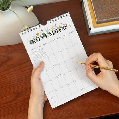 Cabbrix Mini Calendar 2025-2026 Wall Calendar, 18 Months Calendar Runs from July 2025 to December 2026, Small Vertical 6 x 9 Inch Monthly Planner for School Office Home Organizing