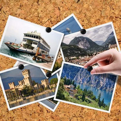 Lunies 50 PCS Black Push Pins for Cork Board, Thumb Tacks for Wall Hangings, Picture Hanging Nails, Flat Decorative Push Pins for Wall, Wall Pins for Hanging