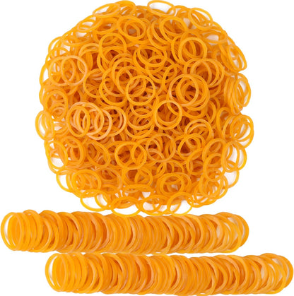 Rubber Bands Small Elastic Band Yellow 1300pcs Mini Rubber Band 1.2inch Inside Diameter 0.63in For Office Home Supplies
