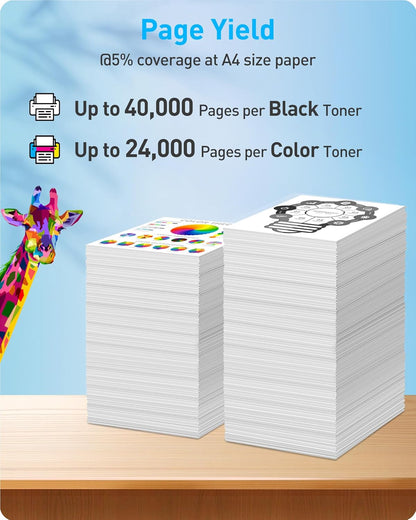 MasaiMara MX-61NT MX61NT Compatible Toner Cartridges for Sharp MX-61NT-BA MX-61NT-CA MX-61NT-MA MX-61NT-YA MX3071 MX-2651 MX-3050 MX-3070N MX-3071 MX-3570V MX-5070V MX-3550 Printer