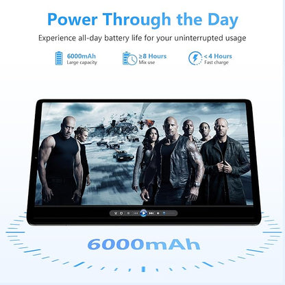 Android Tablet 10 Inch Tablets Android 16, Gemini AI, 120Hz Display, 20GB RAM, 64GB ROM+2TB Expandable, Widevine L1, 6000mAh, GPS, Face ID, Parent Control tablets with Case for Gaming, Car & Home