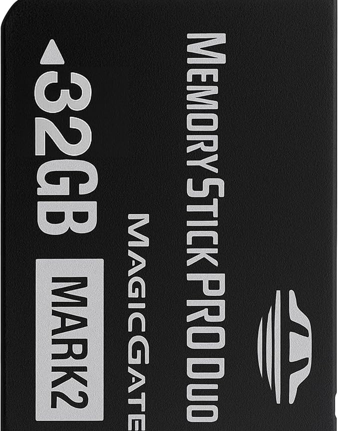 Original 32GB Memory Stick Pro Duo MARK2 - Compatible with PSP1000/2000/3000, DSLR Burst Shooting, MagicGate | High-Speed Read/Write Memory Stick Duo Card for PSP Memory Stick & Cameras