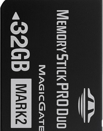 Original 32GB Memory Stick Pro Duo MARK2 - Compatible with PSP1000/2000/3000, DSLR Burst Shooting, MagicGate | High-Speed Read/Write Memory Stick Duo Card for PSP Memory Stick & Cameras