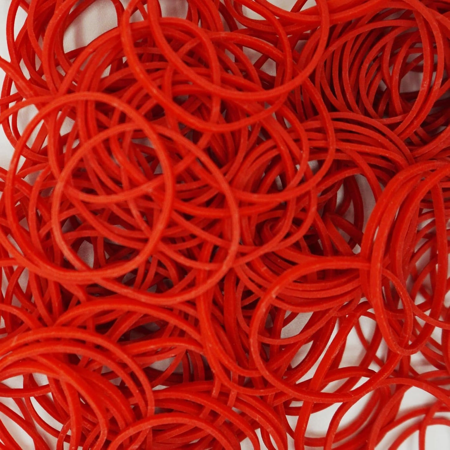 200, Jumbo Size, Red Color, US Made Rubber Bands for Pony Tails and Braids