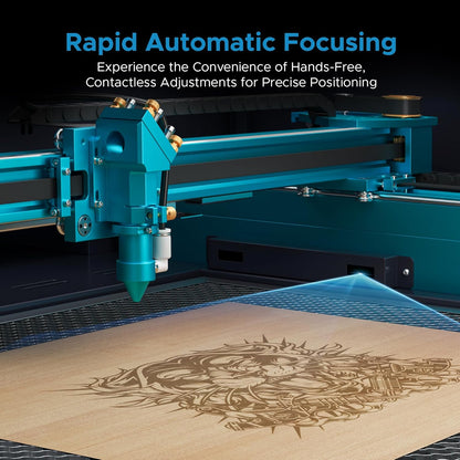 OMTech 60W CO2 Laser Engraver, 28"x20" Laser Engraving Machine with Autofocus 2 Way Pass-Throughs Built-in Air Assist, Commercial Laser Cutting Etching Machine for Wood Glass Acrylic Leather More