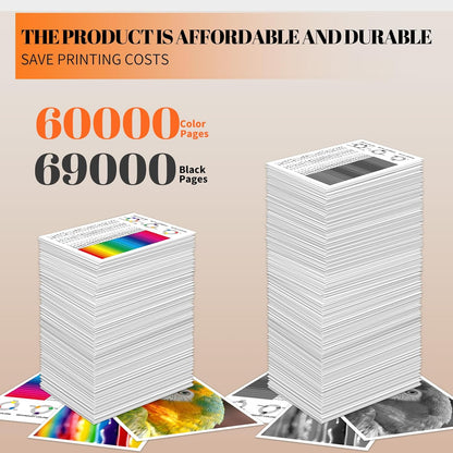 GPR55 GPR-55 Toner Cartidges Replacement for Canon GPR-55 GPR55 0481C003 0482C003 0483C003 0484C003 for Canon imageRUNNER Advance C5535i C5540i C5550i and C5560i Printers Black Cyan Yellow Magenta