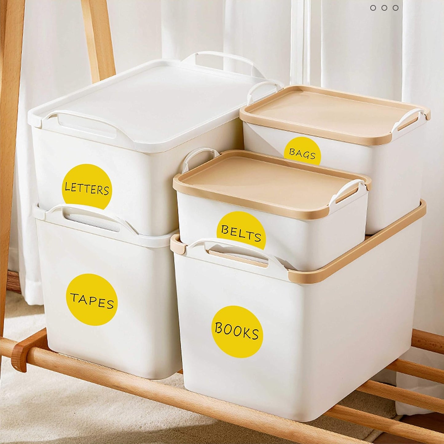 PARLAIM 3 Inch Round Color-Code Dot Stickers, 500 Color Coding Circle Labels per Roll Dispenser Box for Inventory, Yellow