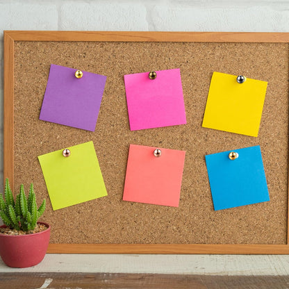 Outus 500 Pieces Map Push Pins 1/8 Inch Map Tacks Plastic Round Head Tacks with Steel Points(Metallic Color, 1/8 Inch)