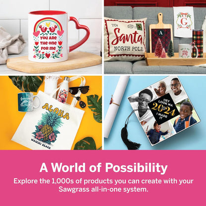 Sawgrass SubliJet UHD Sublimation Ink Cartridge - Magenta - High-Performance Ink SG500 SG1000 Sublimation Printers - Long-Lasting, High-Viscosity Gel Ink for Vibrant, Crisp Prints