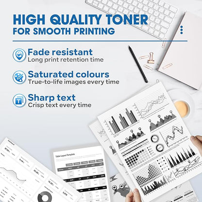 TN-433 TN433BK Toner Cartridge 1 Pack Replacement for Brother TN433 TN433BK Toner Cartridge HL-L8360CDW MFC-L8900CDW Printer Ink