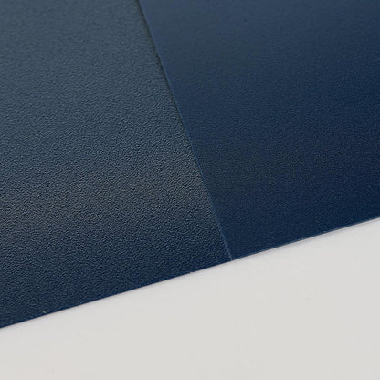 TOTiyea 50 Pack 16 Mil Poly Binding Covers, Sand Texture Binding Presentation Covers, Square Corners, Un-Punched (8.5 x 11 Inches, Letter Size, Navy Color)