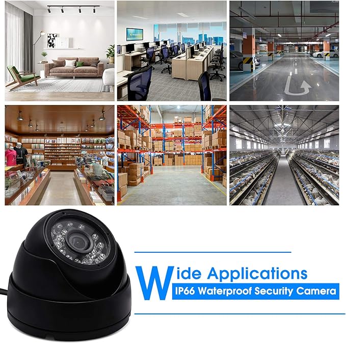 SVPRO Waterproof USB Security Camera with 80ft Infrared Night Vision, HD 720P Outdoor Indoor Day Night Video Camera,CCTV Dome Camera for Home Surveillance System,3.6mm Lens with IR-Cut,Metal Housing