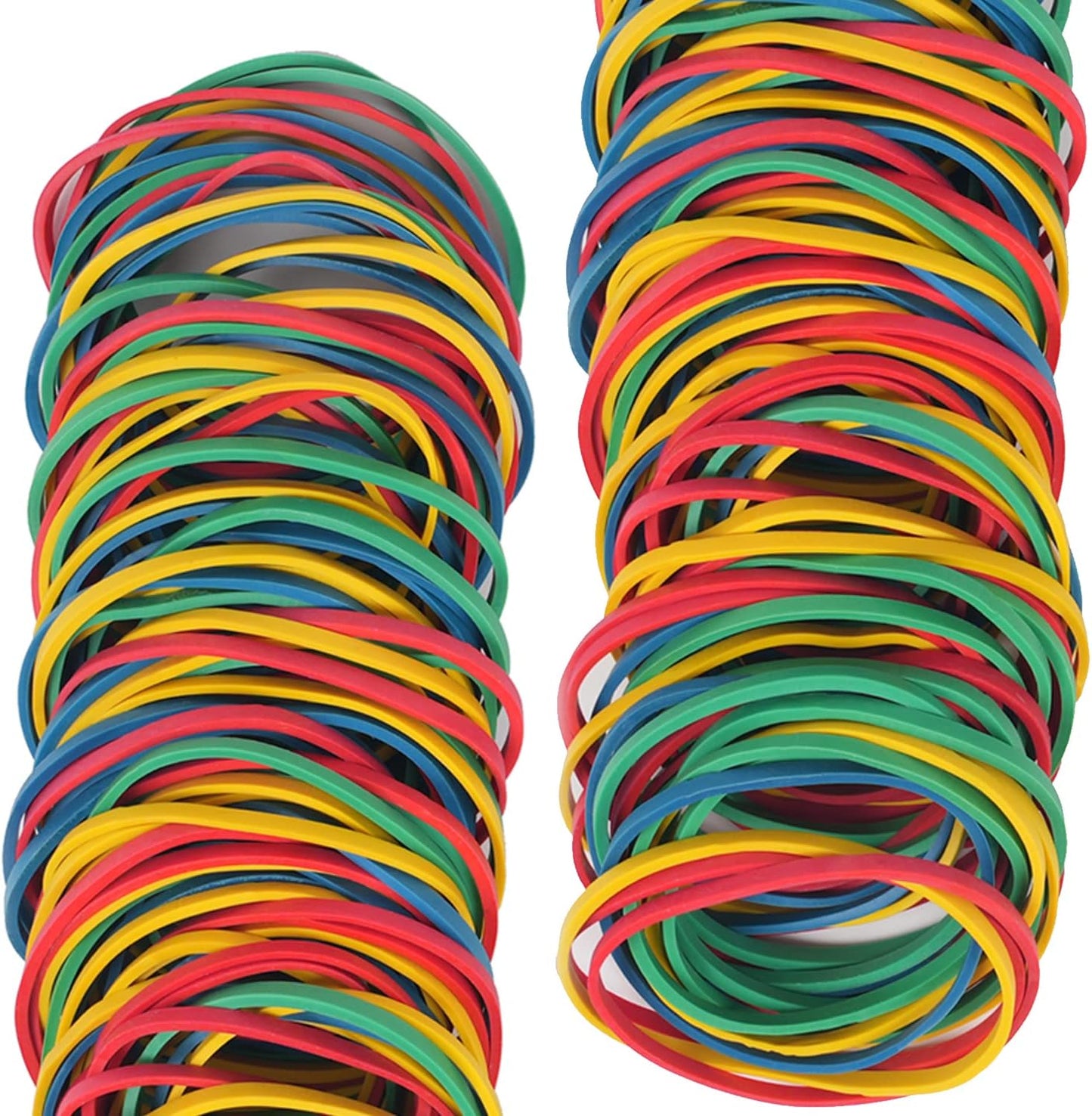 AMUU Rubber Bands Size#33 Colors About 200pcs Rubber Bands for Office School Home Strong Elastic Band 4 Colors Loop Office Supplies Blue Green Yellow Red
