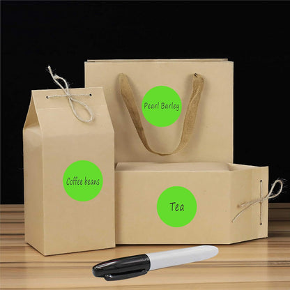 PARLAIM 3 Inch 4 Rolls 2000 PCS Round Color Code Dot Stickers,4 Color(Red/Yellow/Blue/Green) Dispenser Box Roll dots Label Inventory Circle Stickers