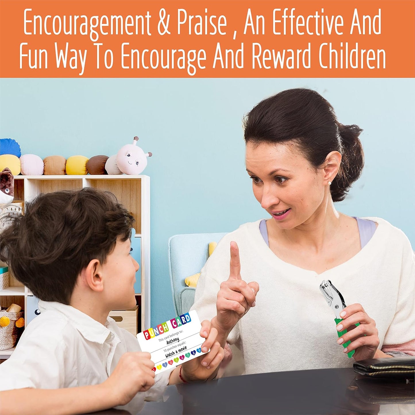 102 PCS Punch Cards, Heart Shaped Incentive Reward Cards Business Size Student Award Cards Boost Creativity & Skills Development for Business, Classroom, Kids Behavior, Students, Teachers, 3.5” x 2”