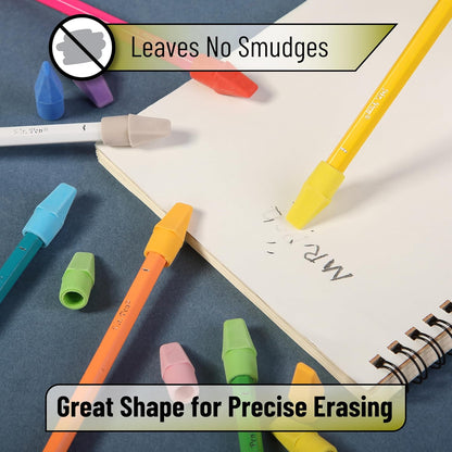 Mr. Pen- Pencil Erasers Toppers, 1000 Pack, Colorful, Latex Free, No Smudge, Mr Pen Erasers for Pencils