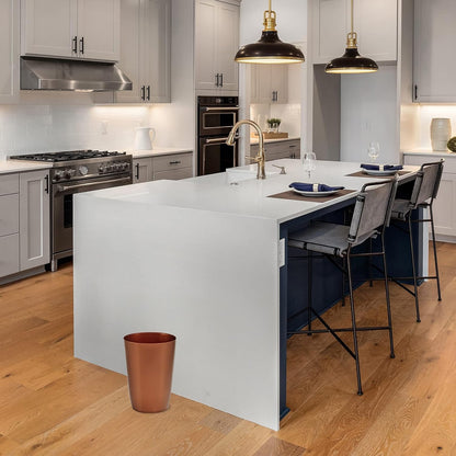 HOLDN’ STORAGE Small Trash Can - 1.58 Gallon Open Top Waste Bin, Compact Waste Can Perfect for Bathroom, Kitchen, Office, Dorm - Durable Garbage Can - Copper