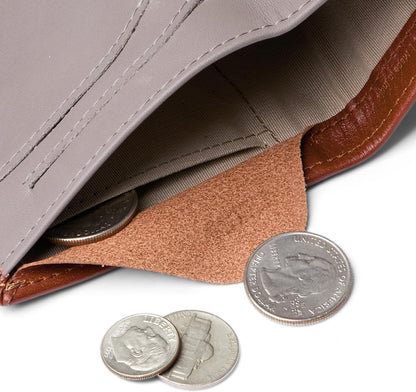 Bellroy Note Wallet (Slim Leather Bifold Design, RFID Blocking, Holds 4-11 Cards, Coin Pouch, Flat Note Section)