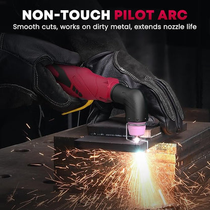 bestarc Plasma Cutter, [Pilot Arc][Large LED Display][Air Sensor] 55A bestarc Plasma Cutter Machine 110/220V Dual Voltage, 1/2 Inch Clean Cut 4/5 Inch Max Cut, Post Flow Mesh, 2T/4T for Beginners DIY