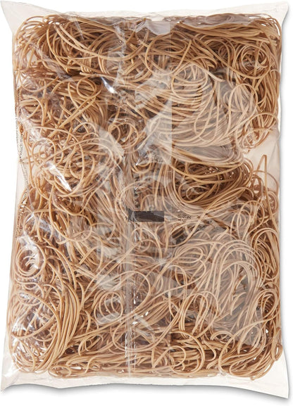 Amazon Basics Rubber Bands, Size 19 (3-1/2 x 1/16 Inch), 1250 Bands/1 lb. Pack, 3-Pack, Tan