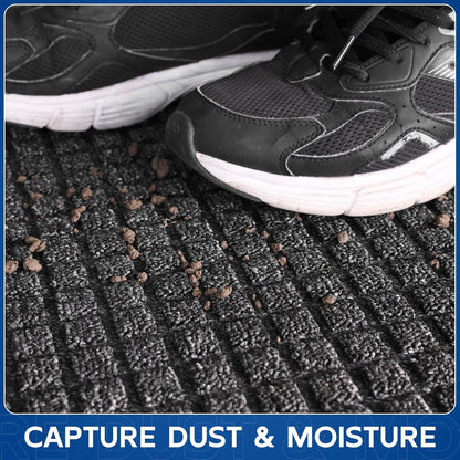 Durable Front Door Mat, 72" x 24" Heavy Duty Indoor Outdoor Doormat for Entryway, Non-Slip Rubber Backing, Stain and Fade Resistant Commercial Floor Mat for Home Office Entry