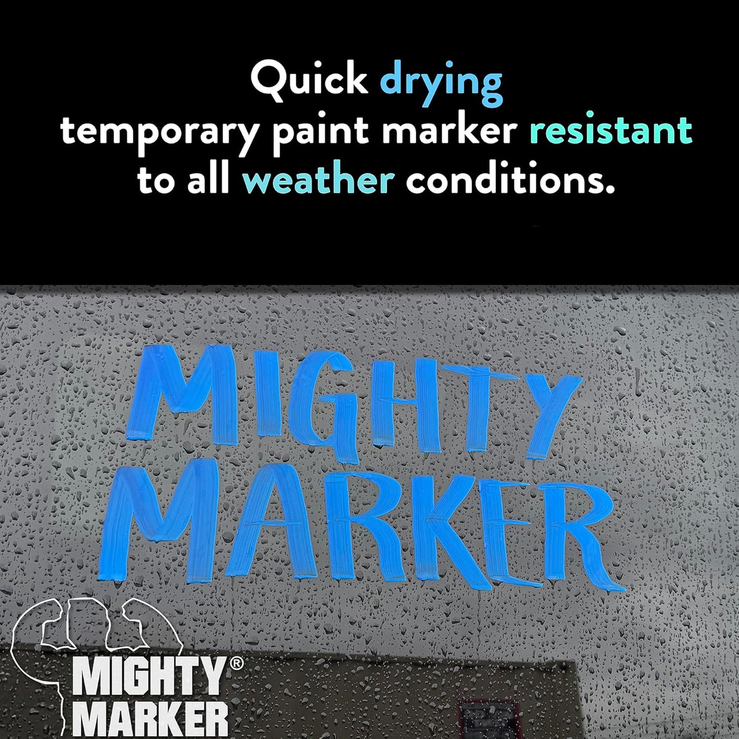 FM-43 Auto Body and Glass Paint Marker, No-Ghost, Highly Water-Resistant, 2.3mm Bullet Tip, Valve Action, 6 Bonus Reversible Tips, Made in USA - Fl. Yellow 6 Pack