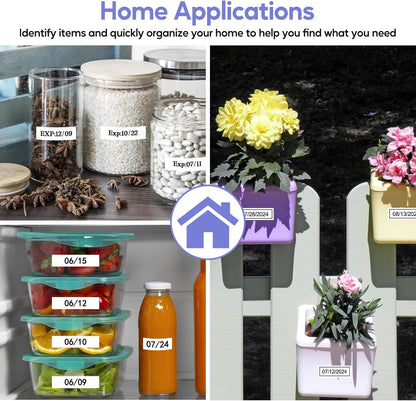 NineLeaf 4 Pack Compatible for Brother P-Touch M-K221 MK221 M221 White M Tape 9mm 3/8 Inch Black on White Label Tape for PT-M95 PT-80 PT-90 PT-70 PT-55 PT-65 PT-85 PT-45 PT-70BM PT-100 Label Maker