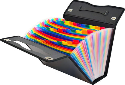CNK Accordion File Folders with 36 Pockets Organizer for Document Paper Storage Folder Documents Expanding Binder Folio Pocket Receipt Filing Expandable Files Dividers Labels Letter Durable Handle