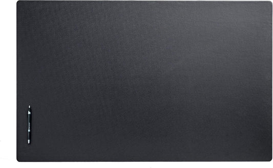Dacasso Black Leatherette 38" x 24" Without Rails Desk Mat, 38 by 24-Inch, Model:P1032