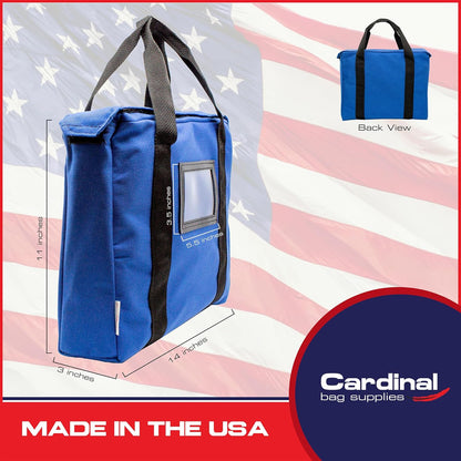 Fire Resistant and Water Repellent Briefcase Document Bag 14 x 11 x 3 Inch