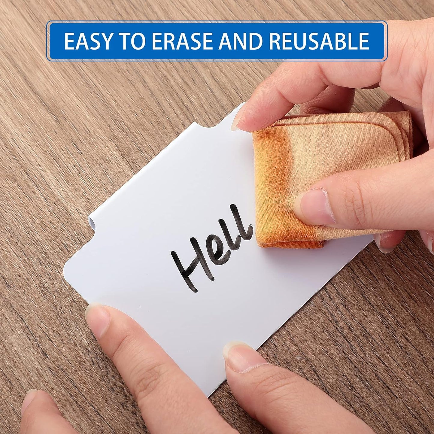 32 Pieces Basket Labels Clip Set, Include 30 Kitchen Clip Label Holder Removable PVC Bin with 2 Chalk Marker for Basket Pantry Organization Box (White Label Clip, Black Pen)