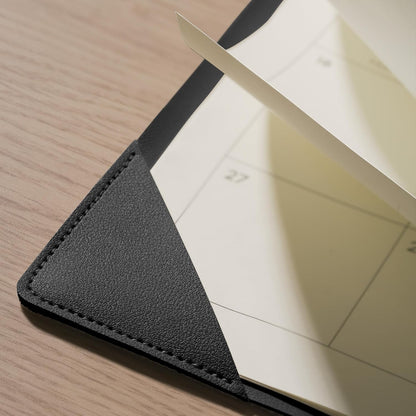 Desk Calendar 2025-2026 with Desktop Mat, Cabbrix Large Desk Pad Calendar 22 x 17 Inch Runs From July 2025 to December 2026, Floral Design Calendar 2025 for Home School and Office (Black)