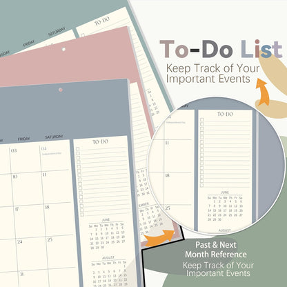 Guasslee Desk Calendar 2026-2027, 18-Month School Year Desk/Wall Calendar, 2026 Jan-2027 Jun. 2026, 14" X 11" Monthly Planner With Thick Paper For Office Home School Organizing