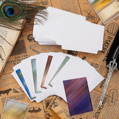 Lewtemi 450 Pcs Trading Card Dividers Page Dividers with Tabs Plastic Playing Sports MTG Card Separators with Side Labels for Games Sports(White)