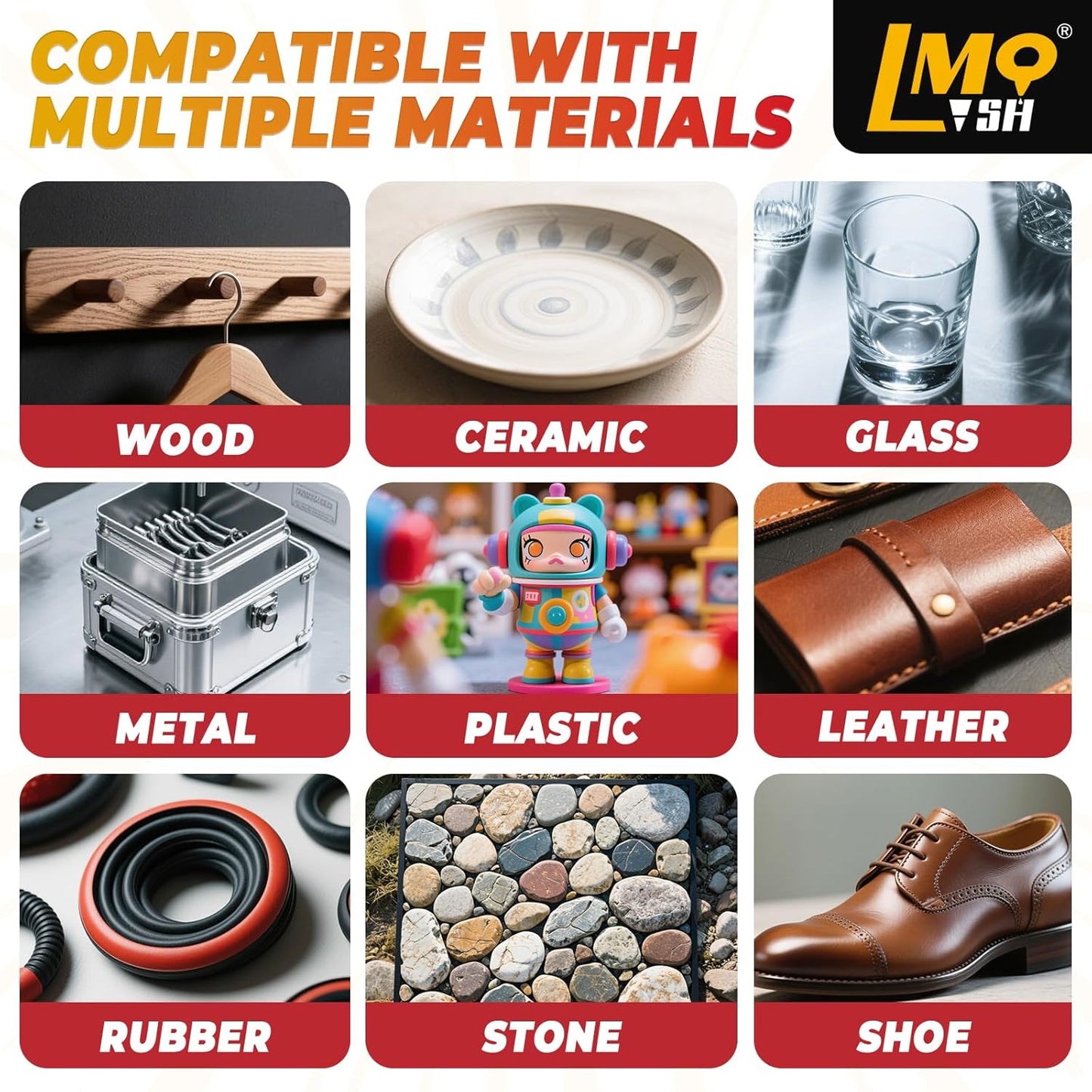 Super Glue Thick CA Glue Clear 60 Gram, Heavy Duty Superglue Instant Cyanoacrylate Adhesive for Plastic Ceramic Leather Metal Glass Wood Pla Shoe Sole Repair, Strong Oily Liquid Bonding