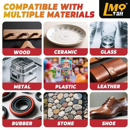 Super Glue Thick CA Glue Clear 60 Gram, Heavy Duty Superglue Instant Cyanoacrylate Adhesive for Plastic Ceramic Leather Metal Glass Wood Pla Shoe Sole Repair, Strong Oily Liquid Bonding