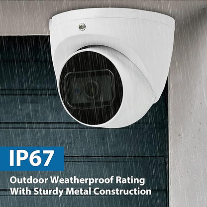 R-TECH 4-in-1 AHD/CVI/TVI/Analog Outdoor/Indoor Turret Dome Camera (8MP/4K)