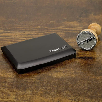 MaxMark Large Premium Dark Yellow Ink Stamp Pad - 3.5" x 6.25" - Quality Felt Pad