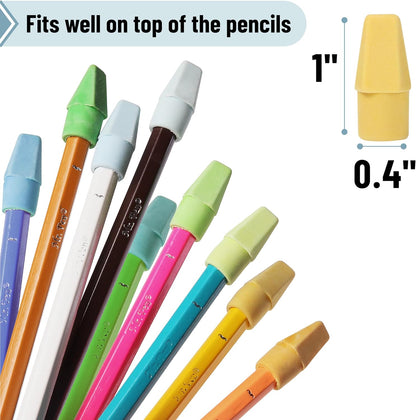 Mr. Pen- Pencil Erasers Toppers, 120 Pack, Colorful, Latex Free, No Smudge, Mr Pen Erasers for Pencils
