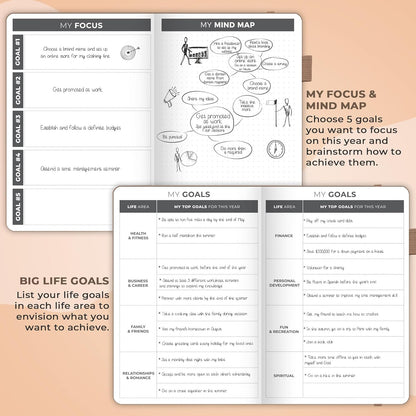 Clever Fox Planner – Undated Weekly & Monthly Planner for Productivity, Time Management & Goals – Organizer Journal – A5 (Pearl)