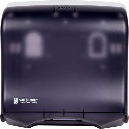 San Jamar T1755TBK Ultrafold Fusion Folded Towel Dispenser, Fits 400 Multifold/240 C-Fold Towels, Classic, Black Pearl