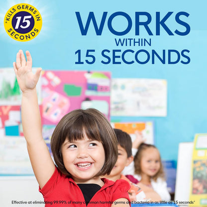 Germ-X Advanced Hand Sanitizer, Non-Drying Moisturizing Clear Gel, Instant and No Rinse Formula, Back to School Supplies College, Pump Bottle, 8 Fl Oz (Pack of 6)