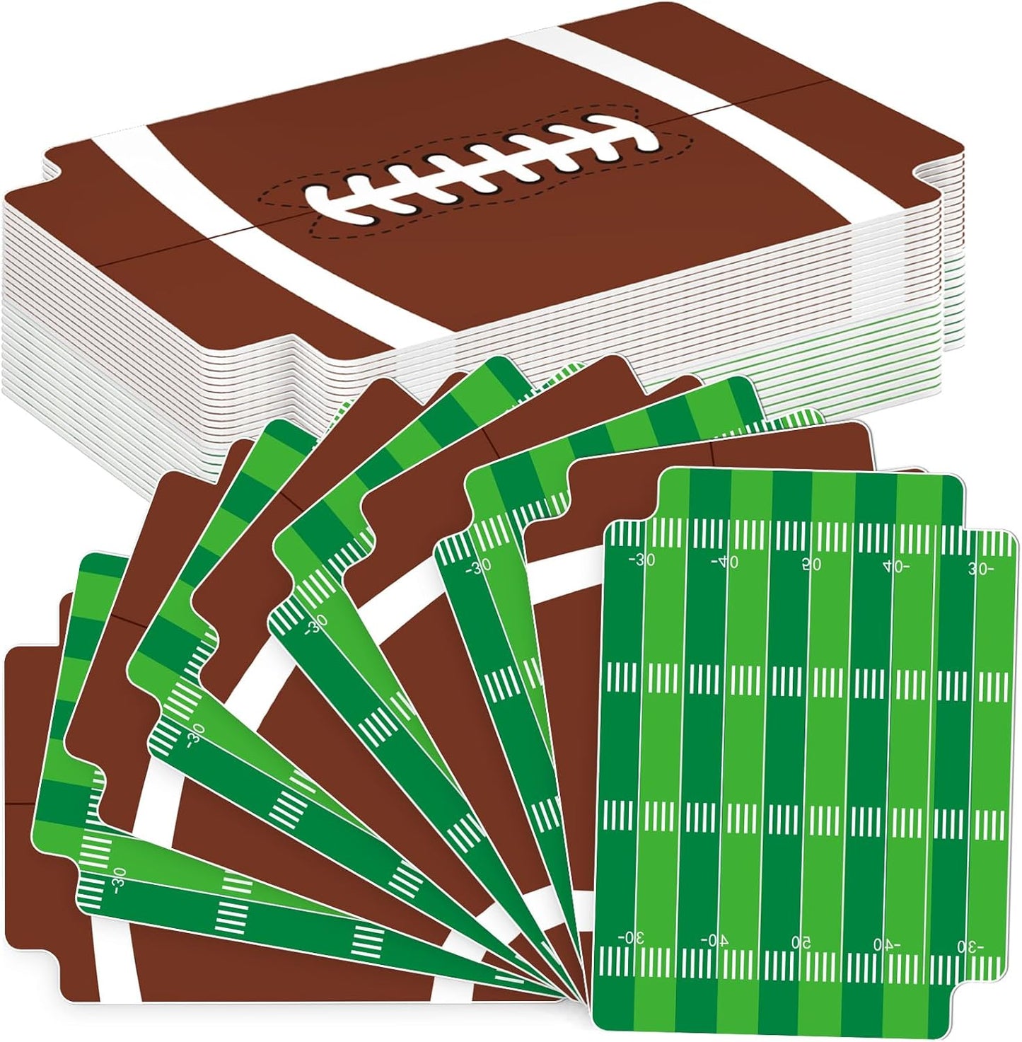 50pcs Football Card Dividers Plastic Index Card Storage Dividers with Tabs Card Separators for Sports Game Football Card Collection