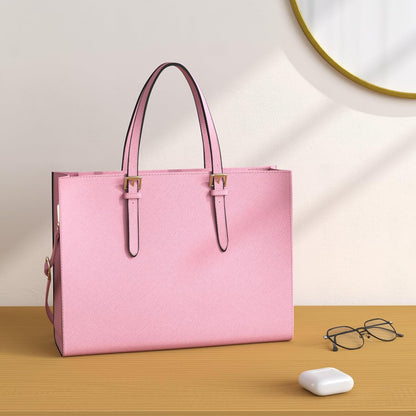 Laptop Bag for Women Waterproof Lightweight Leather 15.6 Inch Computer Tote Bag Business Office Briefcase Large Capacity Handbag Shoulder Bag Professional Office Work Bag